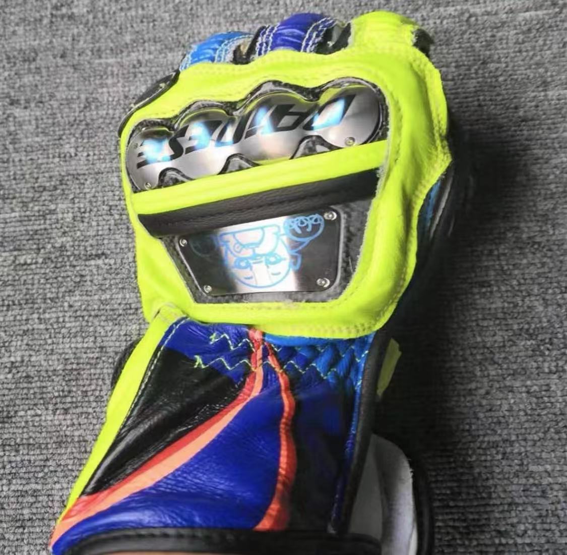 Wholesale price [$90] Dainese Full Metal 6 VR46 Replica Gloves